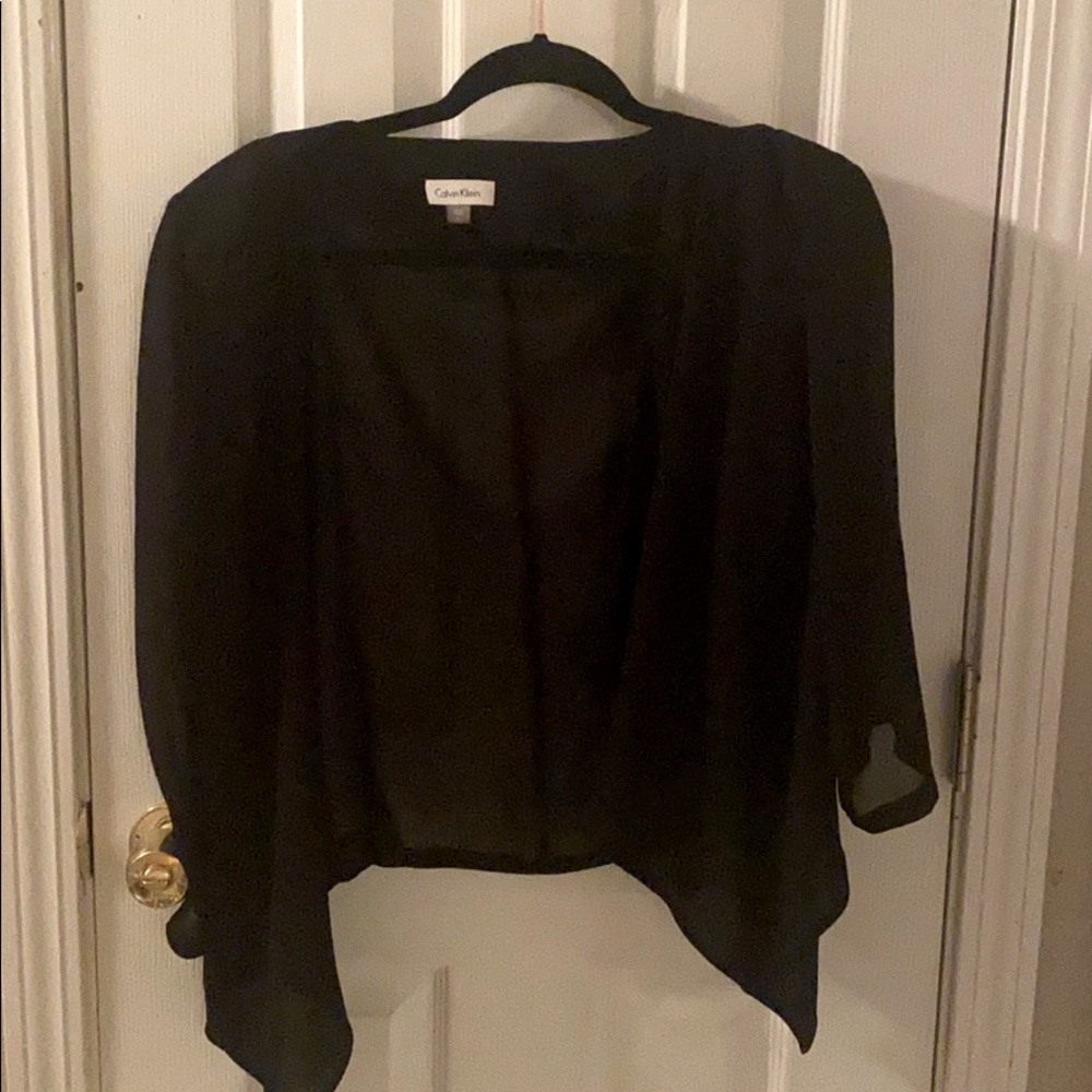 Calvin Klein sheer blazer